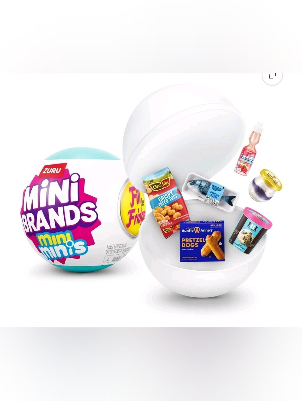 Mini Brands Fill the Fridge Mini Series 1 Capsule by ZURU - Surprise Unbox Colle